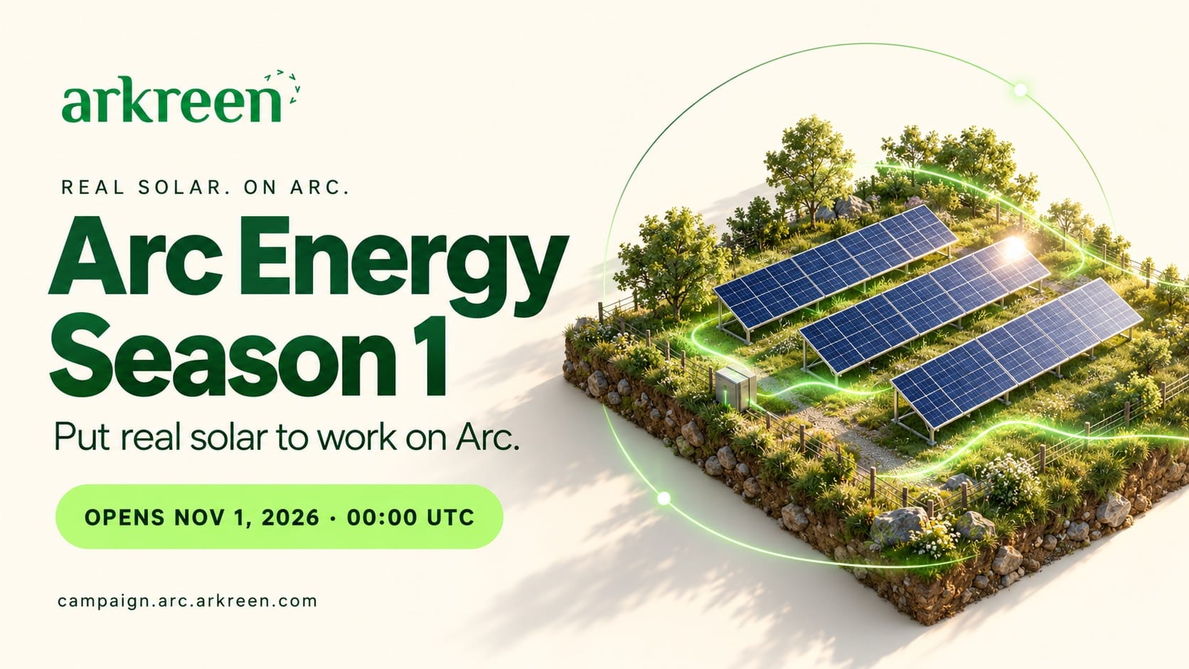 Arc Energy Season 1: put real solar to work on Arc